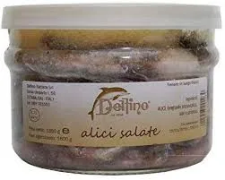 Alici salate in vaso 1500 ml Delfino