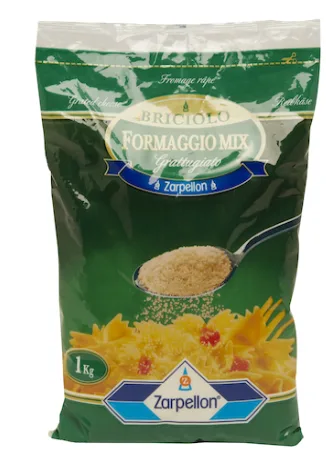 Briciolo formaggio mix grattugiato 1 kg Zarpellon