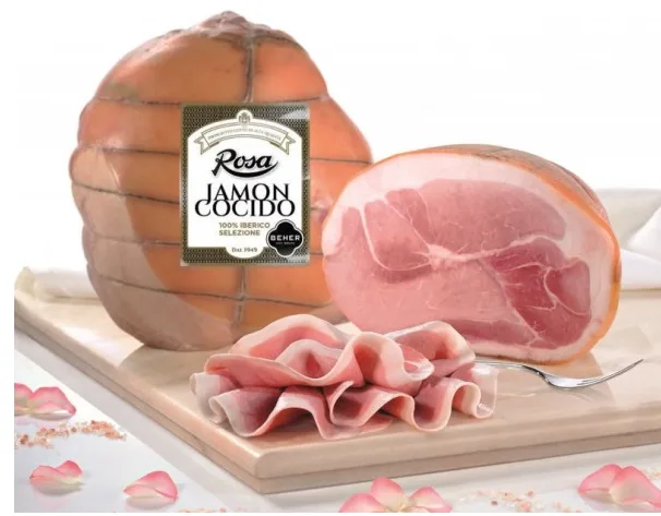 Jamón Cocido 100% Ibérico prosciutto cotto alta qualità Rosa