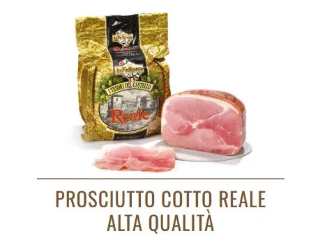 Prosciutto cotto alta qualità Il Reale Tesori del Castello intero La Felinese