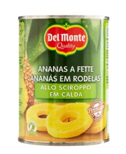 Ananas sciroppate a fette Del Monte