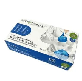 Guanti monouso in nitrile azzurri 100 pz MD Guanti