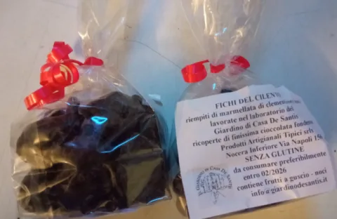 Fichi cilentani con cioccolato fondente ripieni 150 g Il Giardino di Casa De Santis