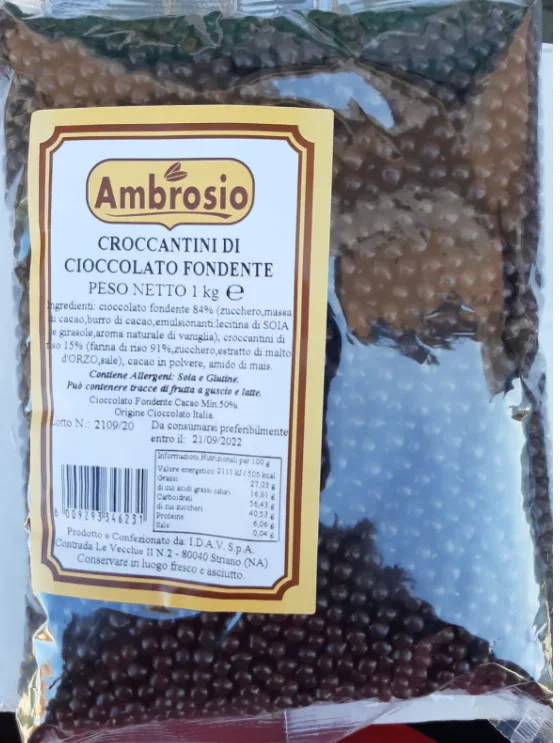 Croccantini di cioccolato fondente 1 kg Ambrosio