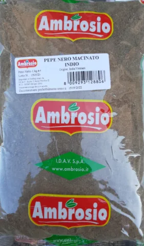 Pepe nero macinato 1 kg Ambrosio