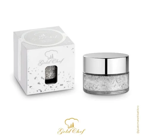 Briciole argento alimentare kt 23 vasetto 1 g Oro Alimentare