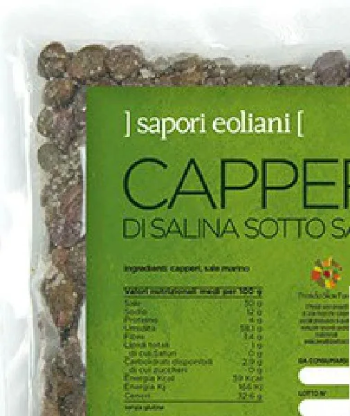 Capperi di Salina al sale piccoli Sapori Eoliani