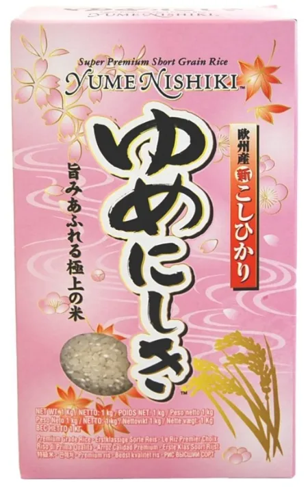 Yume Nishiki riso per sushi 1 kg Selezione Giapponese