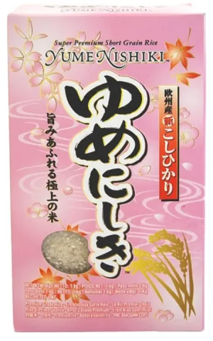 Yume Nishiki riso per sushi 1 kg Selezione Giapponese