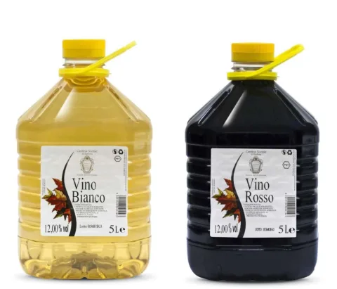 Vino da tavola 12% bianco o rosso PET Vini Fieramosca