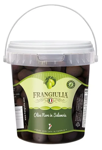 Olive nere della Riviera denocciolate in salamoia Frangiulia