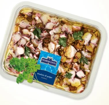 Insalata di polpo in olio di semi vaschetta 1 kg Fiordicosta