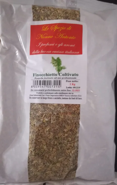 Finocchietto coltivato busta 1 kg Le Spezie di Nonno Antonio