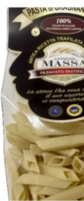 Penne quadrate pasta di Gragnano IGP 500 g Pastificio Massa