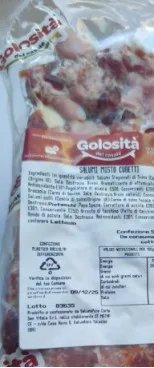 Salumi misto cubetti sottovuoto Golosità del Casale Affettati