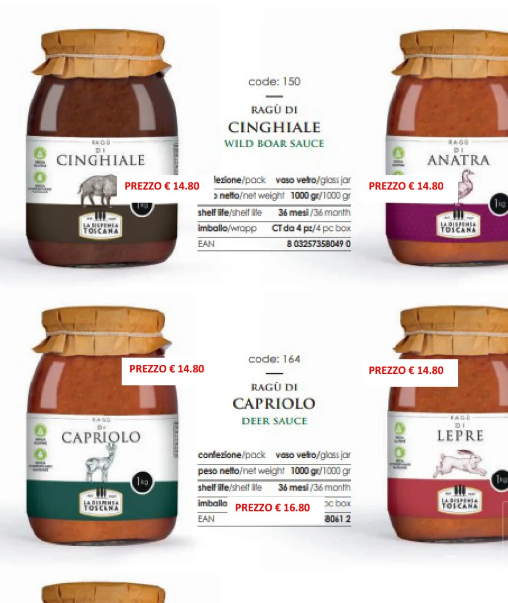 Ragù di cinghiale 1 kg La Dispensa Toscana
