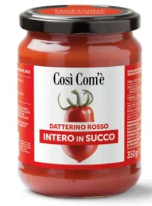 Datterino rosso intero in succo 350 g Così Com'è