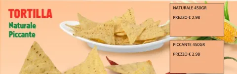 Tortilla chips busta 450 g Snack in Secchiello