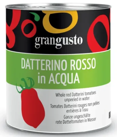 Datterino rosso in acqua 800 g Grangusto