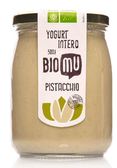 Yogurt intero al pistacchio bio 125 g BioMu Yogurt