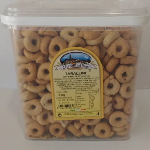 Tarallini secchio 2 kg Il Fornaio dei Sassi