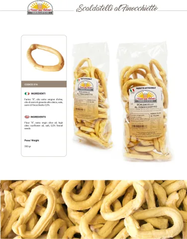 Scaldatelli al finocchietto 350 g Nonno Antonio Tarallificio