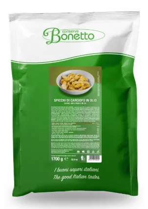 Spicchi carciofi in olio busta 1700 ml Bonetto