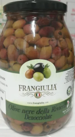 Olive nere della Riviera denocciolate in olio Frangiulia