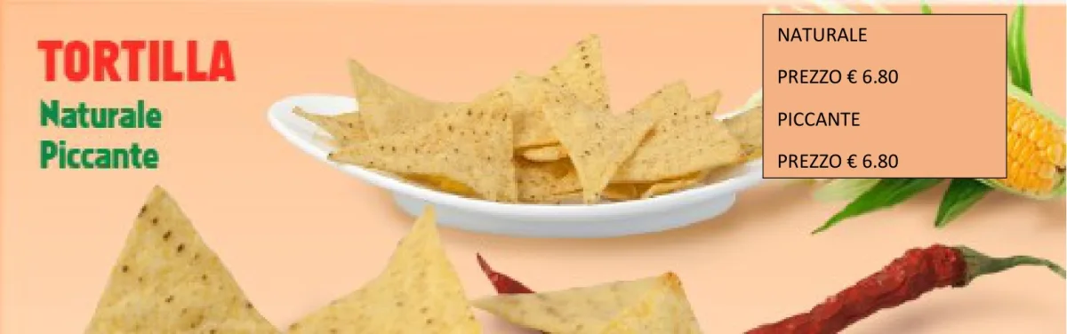 Tortilla chips in secchiello Snack in Secchiello