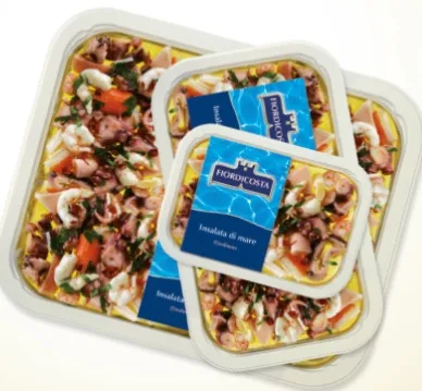Insalata di mare in olio di semi vaschetta 1 kg Fiordicosta