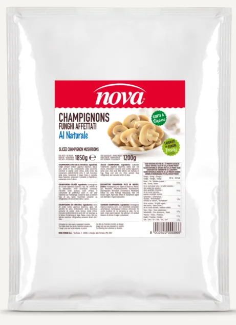 Champignons affettati al naturale busta Nova