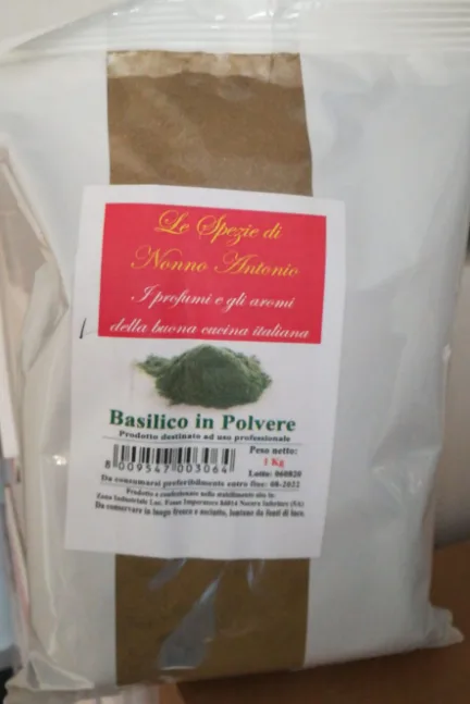 Basilico in polvere busta 1 kg Le Spezie di Nonno Antonio