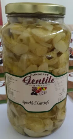 Carciofi con gambo alla romana in olio di girasole Gentile