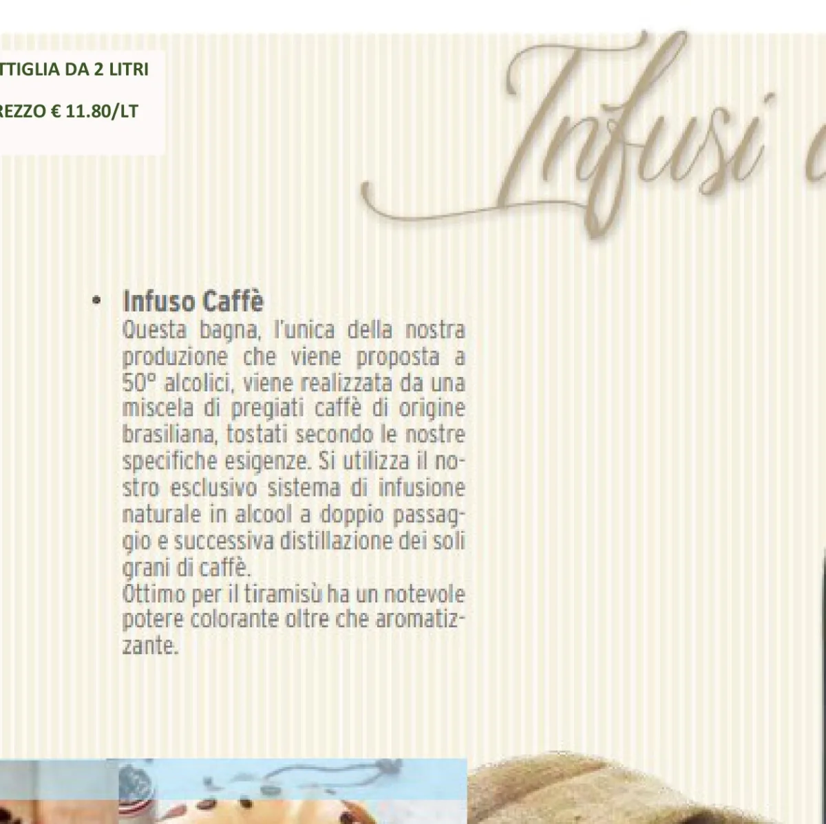 Infuso caffè bottiglia 2 litri Amato Bagne