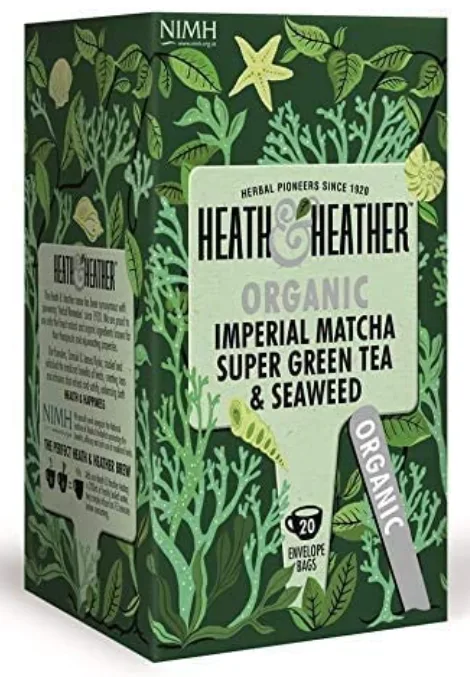 Tè verde biologico Imperial Matcha con alga marina 40 g Heath e Heather
