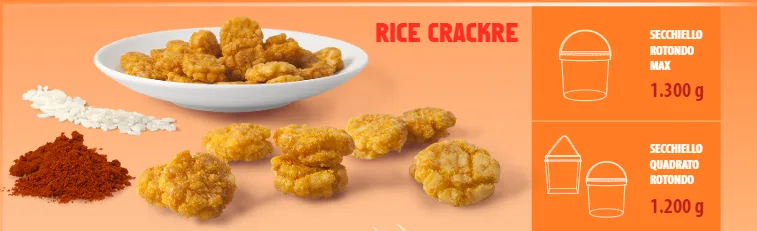 Rice crackers in secchiello Snack in Secchiello
