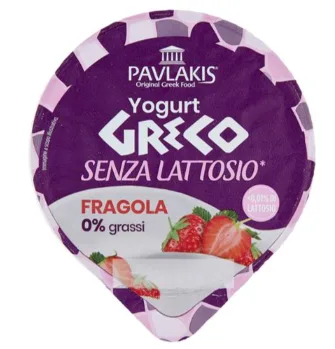 Yogurt greco alla fragola 0% senza lattosio Pavlakis 150 g Atlante