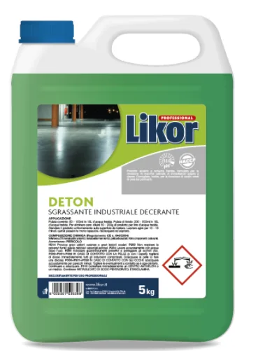 Deton sgrassante alcalino 5 kg Likor Professional