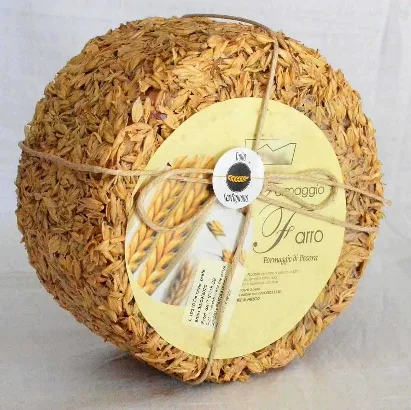 Pecorino di Bagnoli Irpino affinato alla birra conservato in farro Raiamagra
