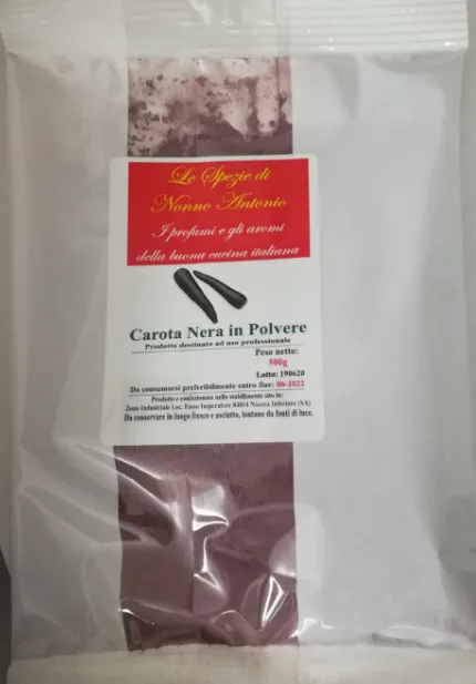 Carota nera in polvere busta 1 kg Le Spezie di Nonno Antonio