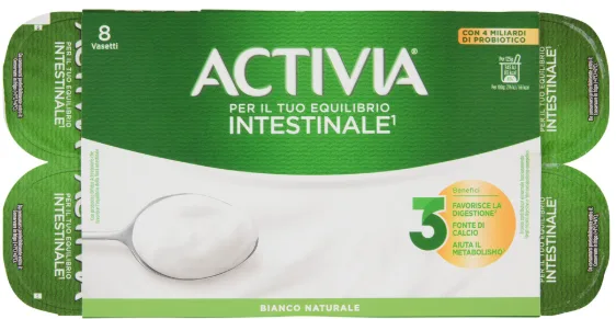Activia naturale bianco 125 g x 8 vasetti