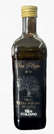 Olio extravergine d'oliva Cilentano 100% italiano vetro San Filippo