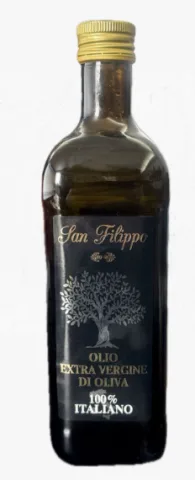 Olio extravergine d'oliva Cilentano 100% italiano vetro San Filippo