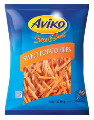 Sweet Potatoes 9,5 mm patate dolci coated 2,7 kg Aviko