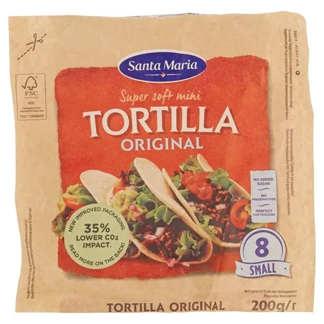 Mini tortillas morbide 200 g 8 pezzi Santa Maria