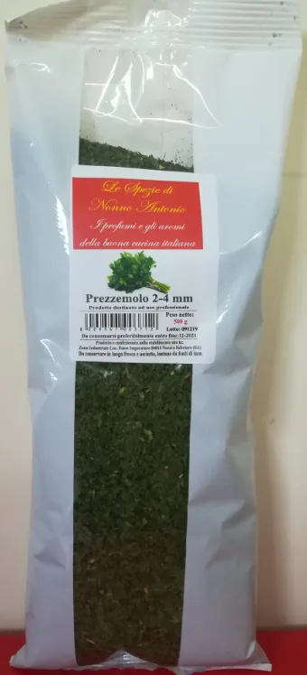 Prezzemolo 2-4 mm busta 500 g Le Spezie di Nonno Antonio