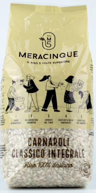 Riso Carnaroli Classico integrale 1 kg Meracinque