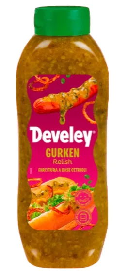 Salsa gurkenrelish farcitura di cetrioli 875 ml Develey