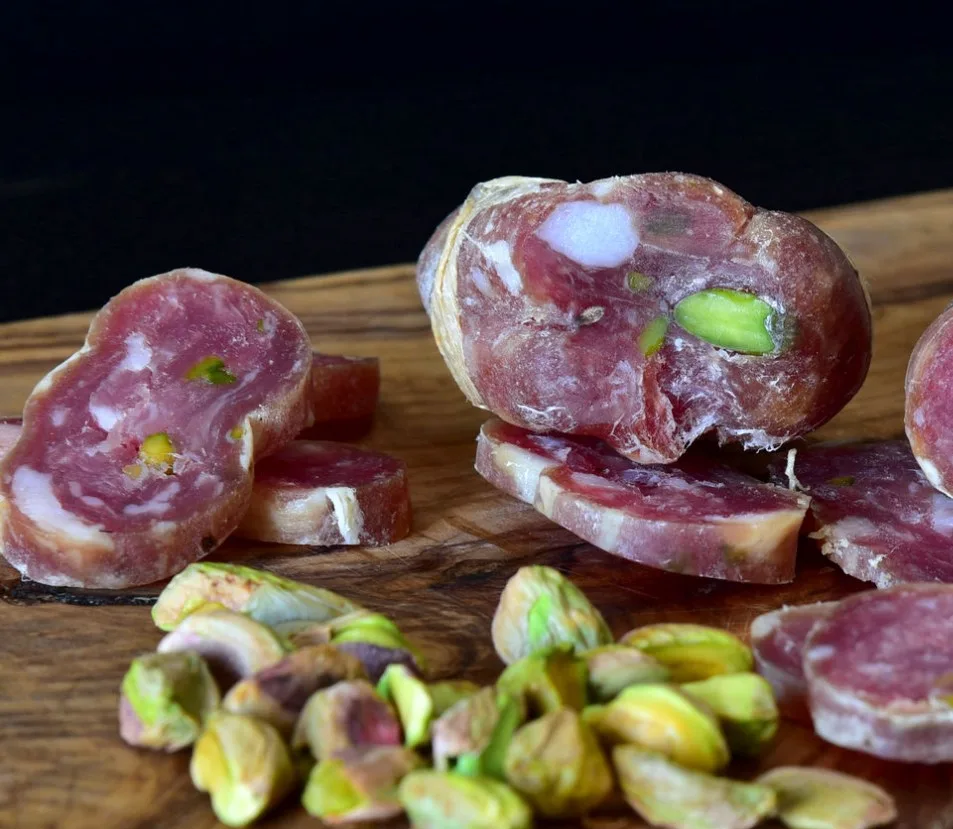 Soppressata paesana al pistacchio 100% carne nazionale Salumi Gola
