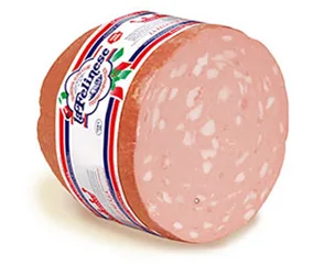Mortadella rossa legata a mano La Felinese